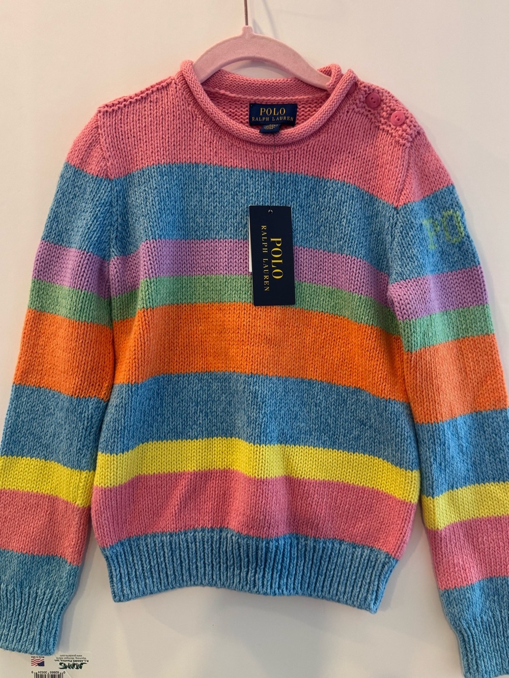Polo by Ralph Lauren kids Multicolor Striped Crewneck Sweater